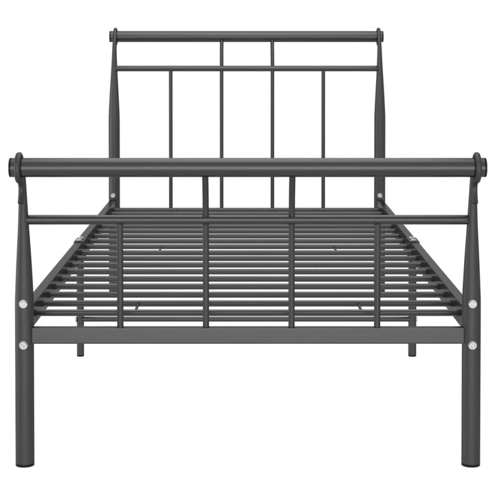 Bedframe metaal zwart 100x200 cm