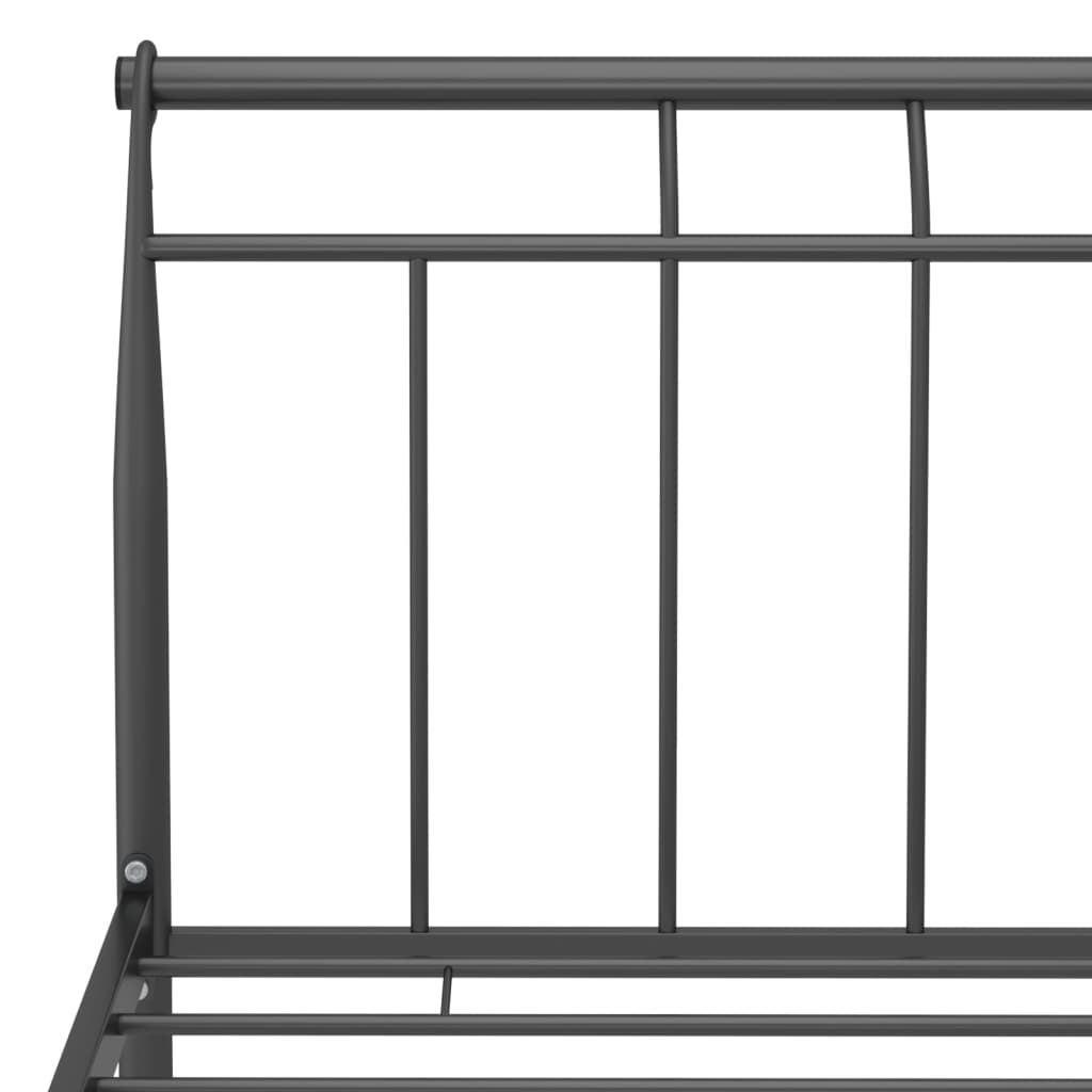 Bedframe metaal zwart 120x200 cm