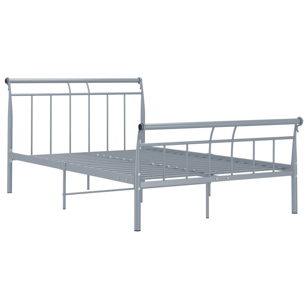 Bedframe metaal grijs 120x200 cm