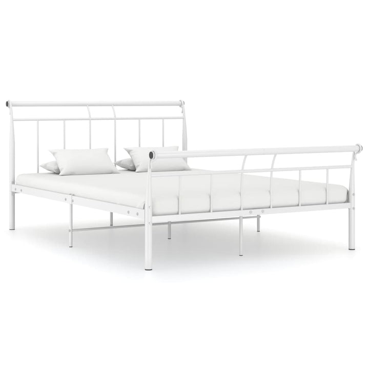 Bedframe metaal wit 140x200 cm