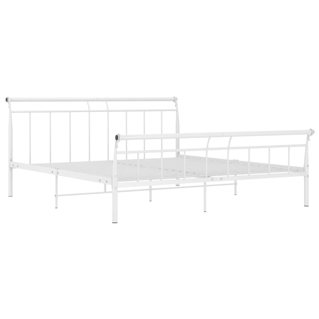 Bedframe metaal wit 160x200 cm