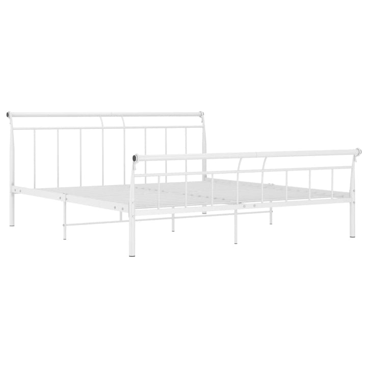 Bedframe metaal wit 160x200 cm