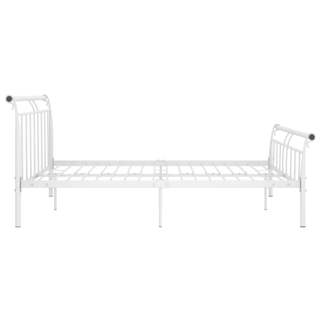 Bedframe metaal wit 160x200 cm