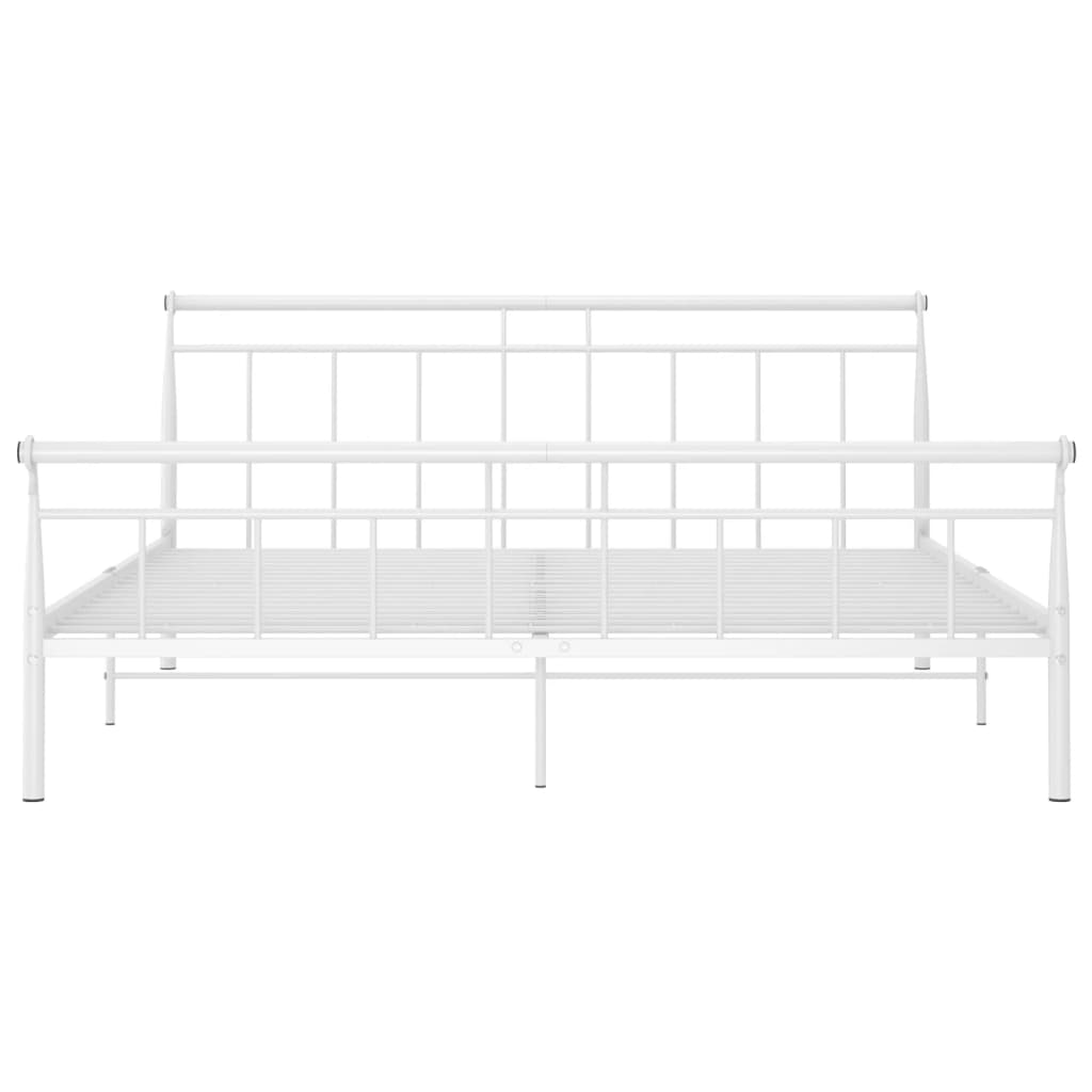 Bedframe metaal wit 160x200 cm