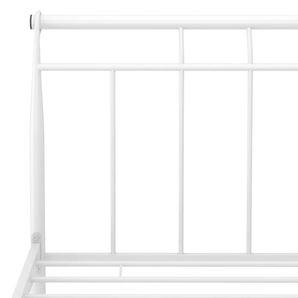 Bedframe metaal wit 160x200 cm