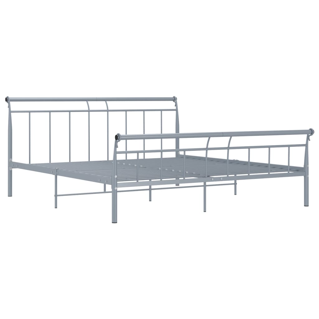 Bedframe metaal grijs 180x200 cm