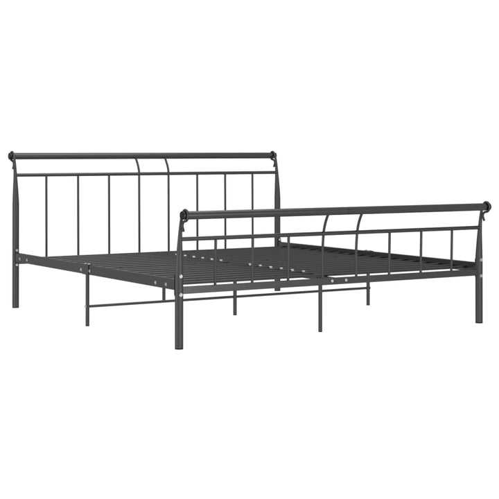 Bedframe metaal zwart 200x200 cm