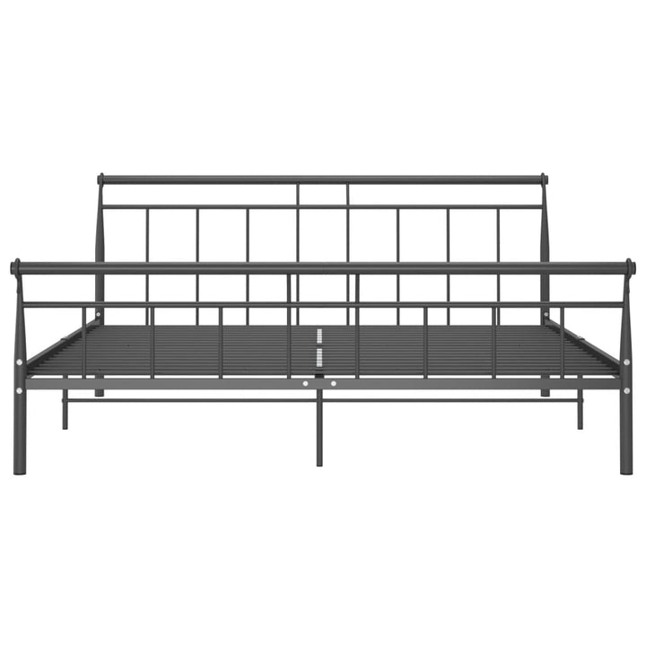 Bedframe metaal zwart 200x200 cm