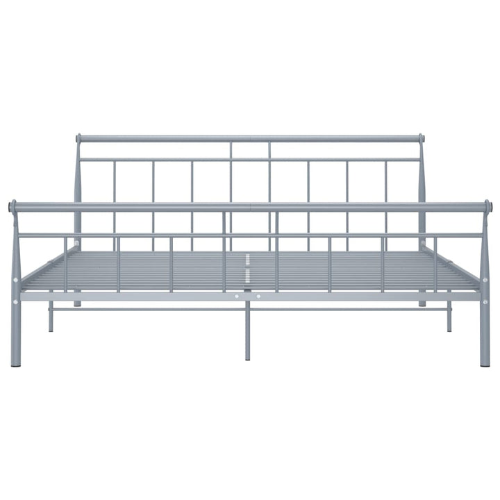 Bedframe metaal grijs 200x200 cm