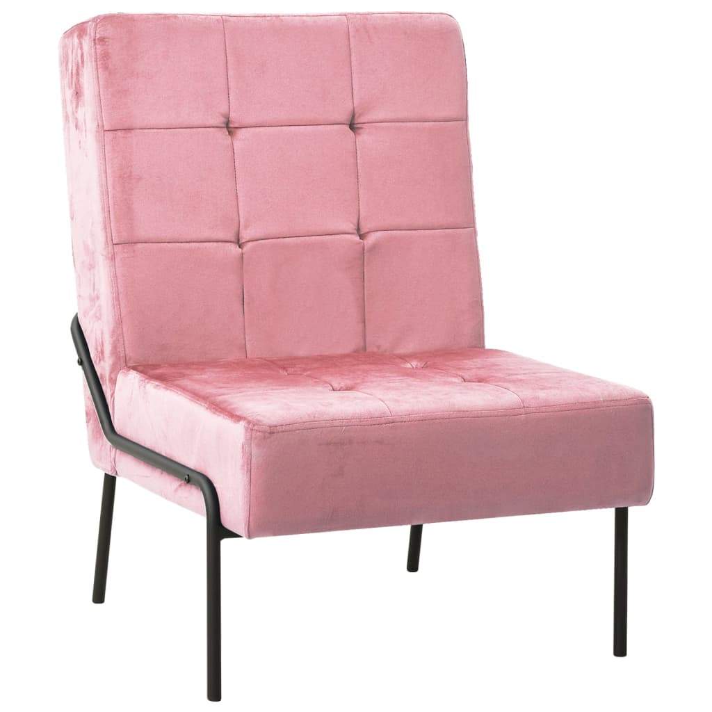 Relaxstoel 65x79x87 cm fluweel roze