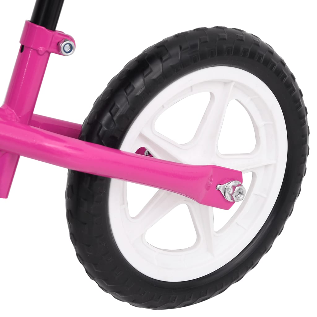 Loopfiets met 12 inch wielen roze