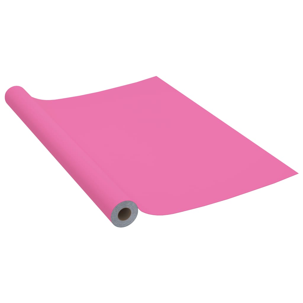 Meubelfolie zelfklevend 500x90 cm PVC hoogglans roze
