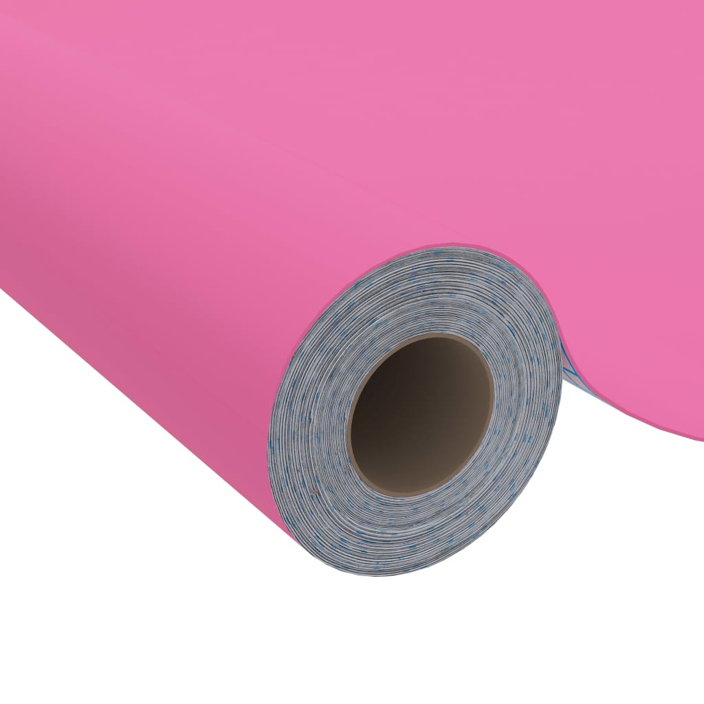 Meubelfolie zelfklevend 500x90 cm PVC hoogglans roze