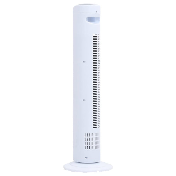 Torenventilator met afstandsbediening en timer ø¸24x80 cm wit