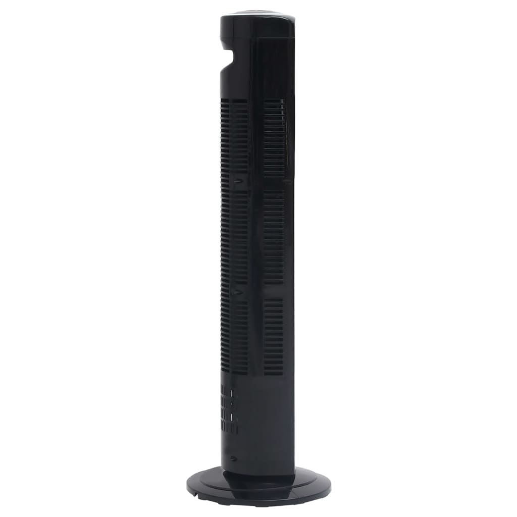 Torenventilator met afstandsbediening en timer ø¸24x80 cm zwart
