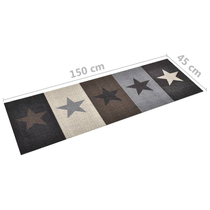 Keukenmat wasbaar Star 45x150 cm
