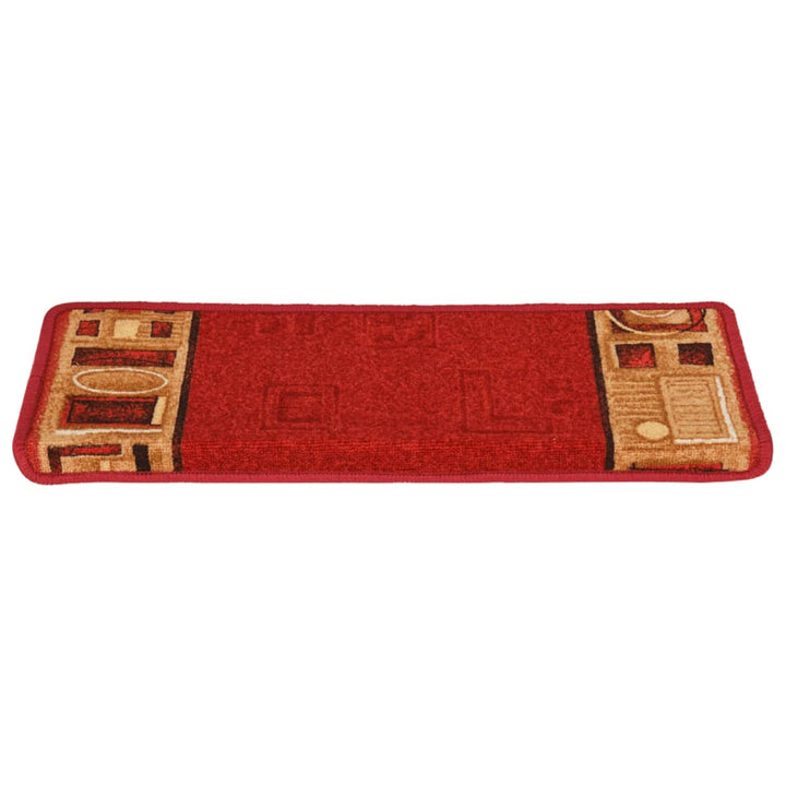 Trapmatten zelfklevend 15 st 65x25 cm rood