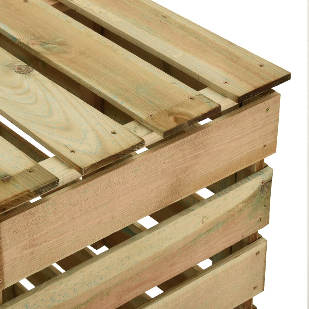Tuincompostbak gelat 80x50x100 cm geïmpregneerd grenenhout