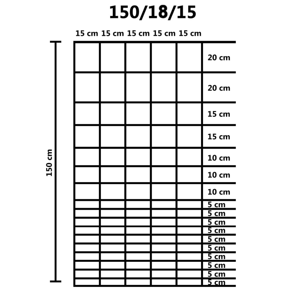 Hek 50x1,5 m gegalvaniseerd staal zilverkleurig