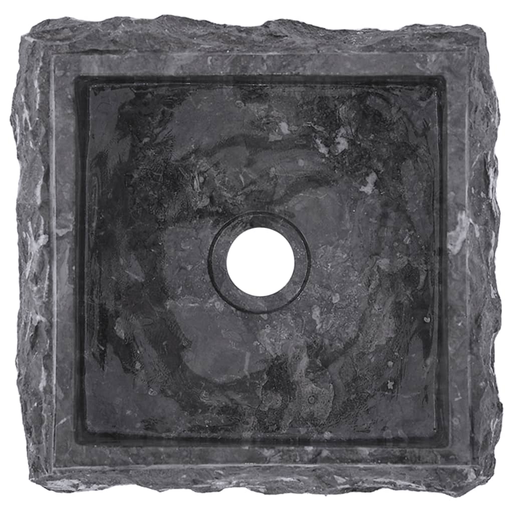 Gootsteen 30x30x13 cm marmer grijs
