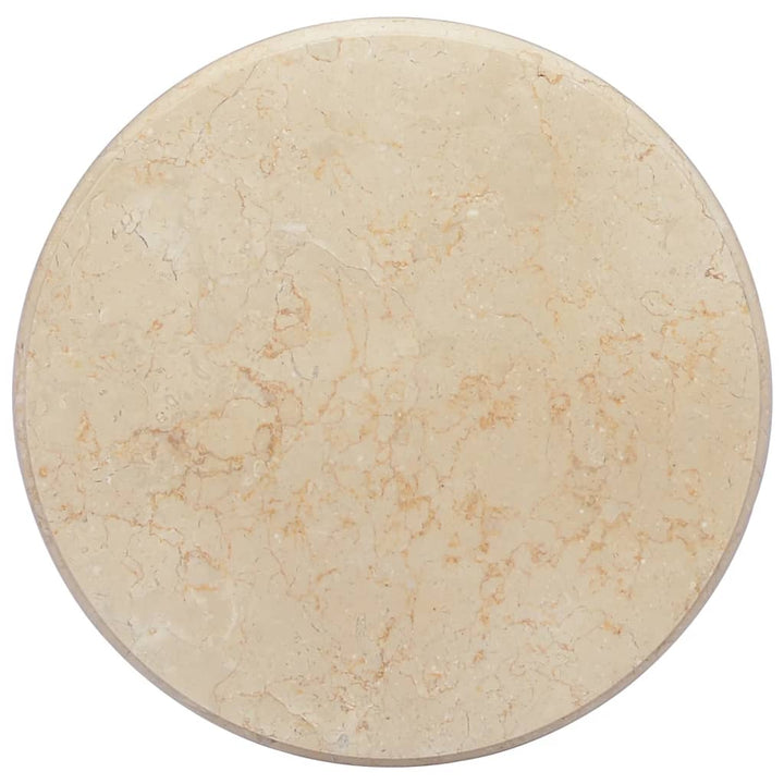 Tafelblad ø˜50x2,5 cm marmer crèmekleurig