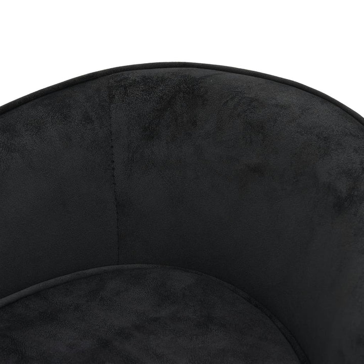 Hondenbank 69x49x40 cm pluche zwart