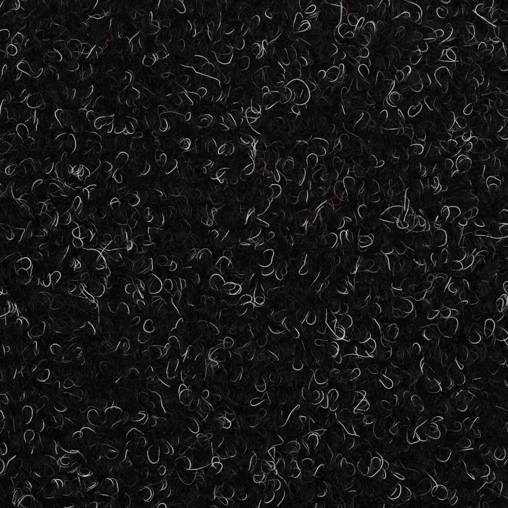 Trapmatten zelfklevend 10 st 65x21x4 cm naaldvilt zwart