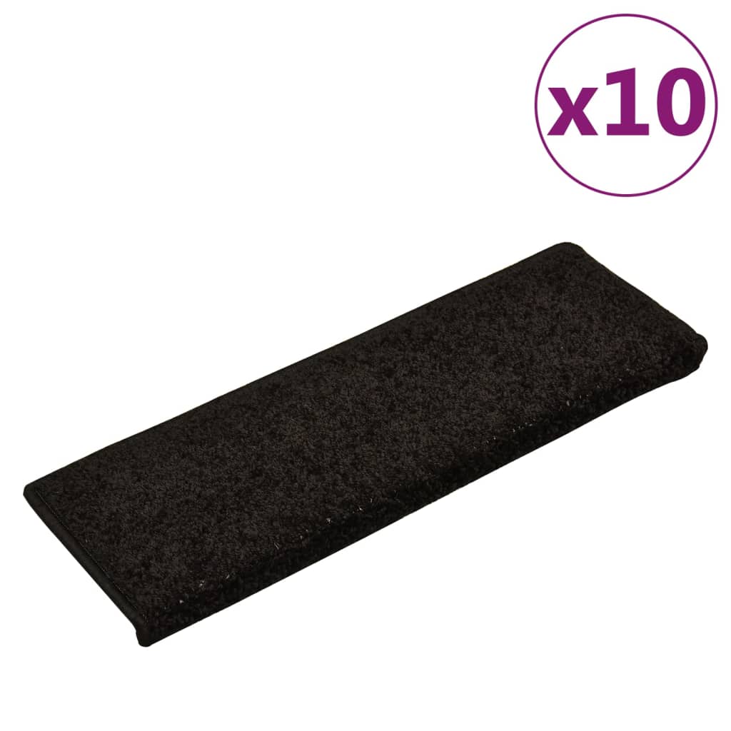 Trapmatten 10 st 65x25 cm zwart