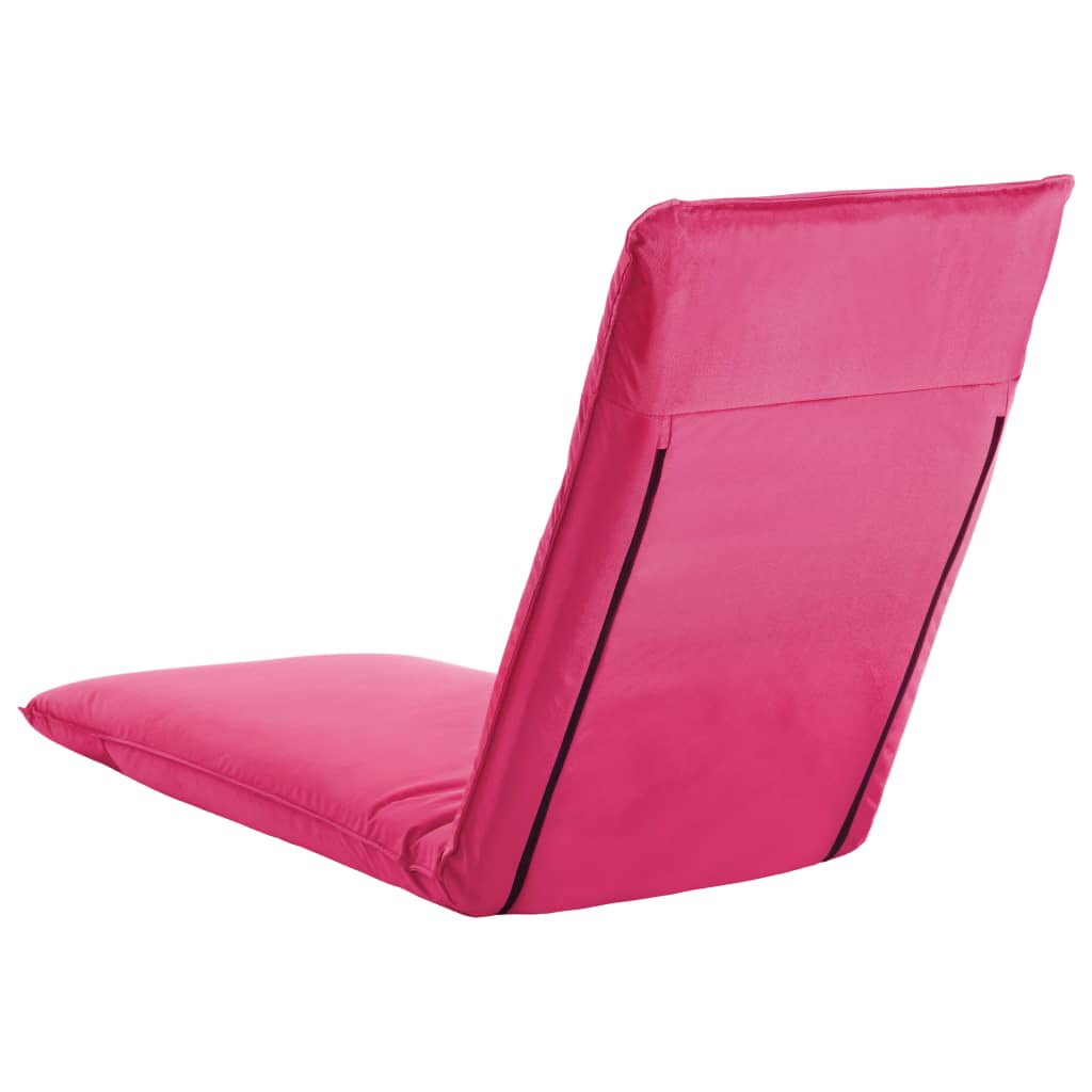 Ligstoel inklapbaar oxford stof roze