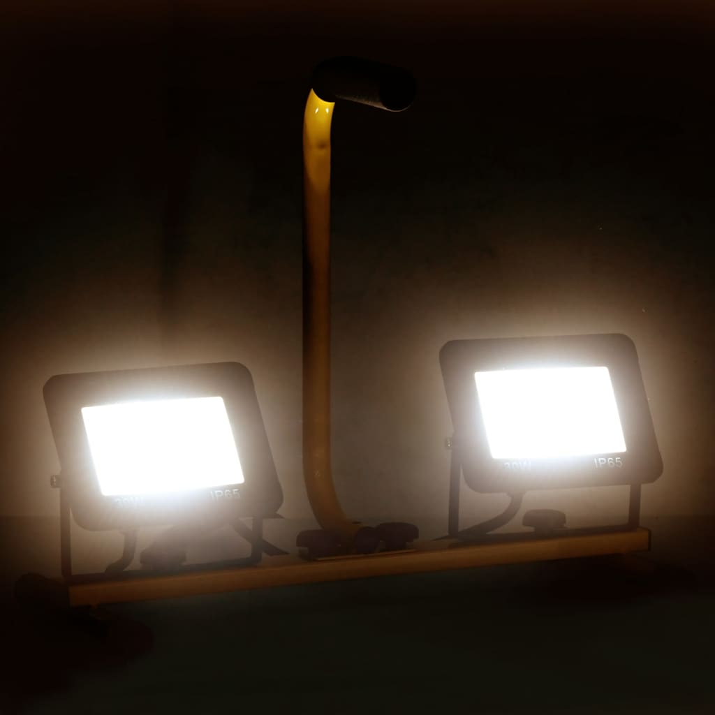 Spotlight met handvat LED 2x30 W warmwit