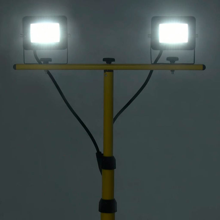 Spotlight met statief LED 2x10 W koudwit