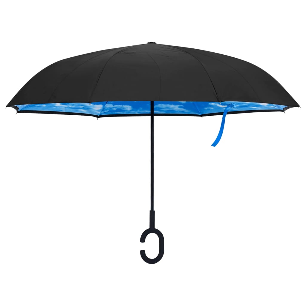 Paraplu C-handgreep 108 cm zwart