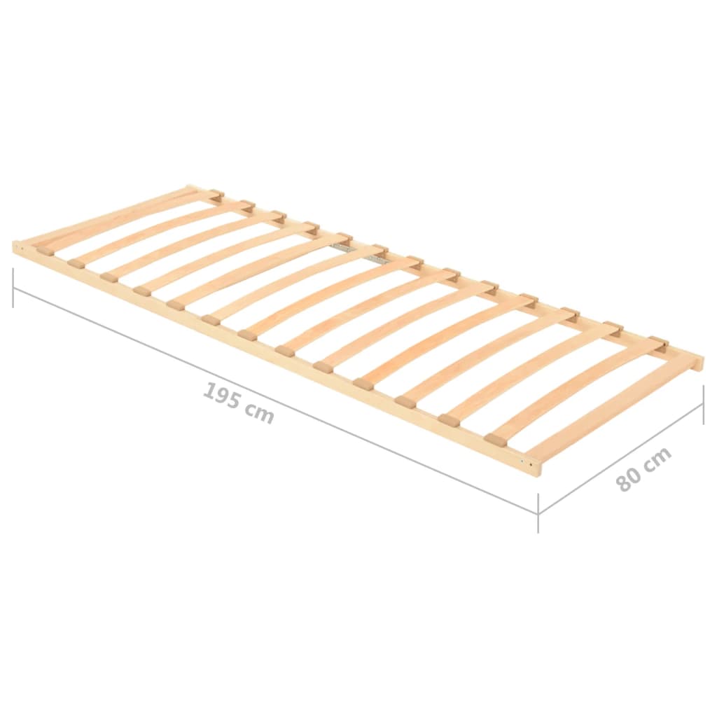 Lattenbodem met 13 latten 80x200 cm