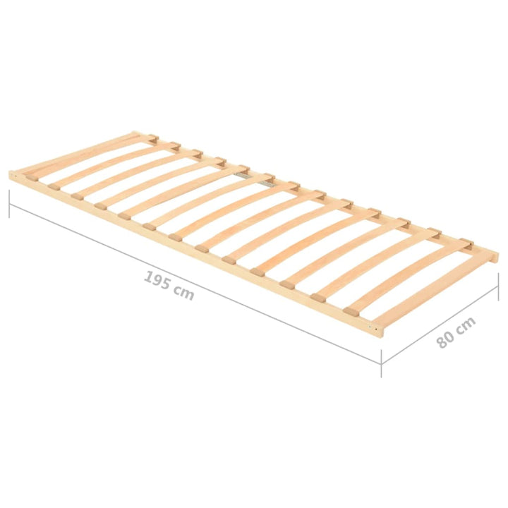 Lattenbodem met 13 latten 80x200 cm