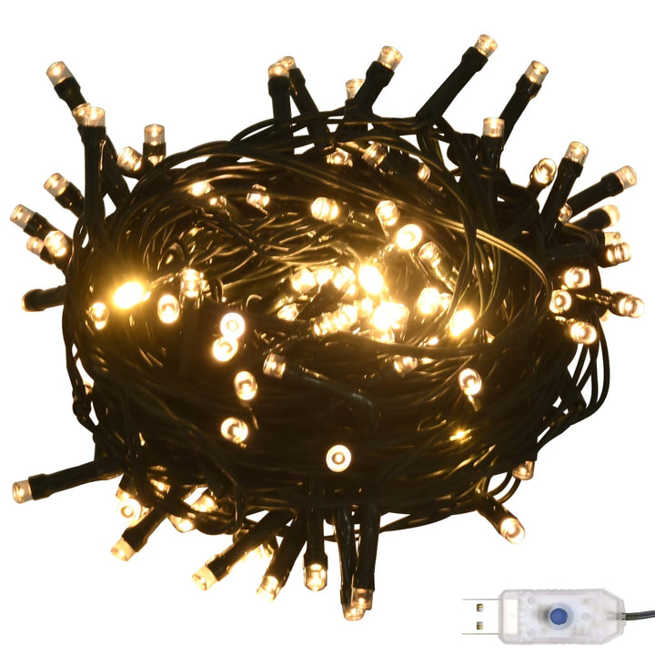 120-delige Kerstballenset met piek en 300 LED's goud en brons
