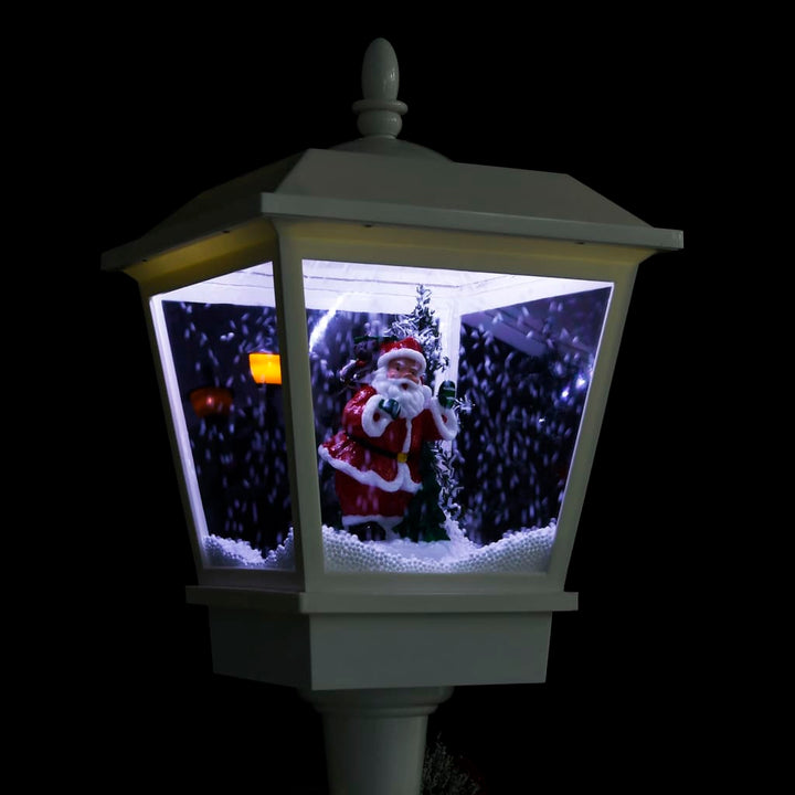 Straatlantaarn met kerstman LED 180 cm