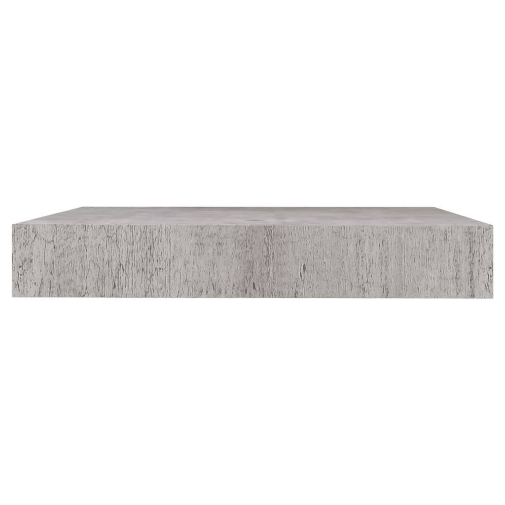 Wandschappen 4 st zwevend 23x23,5x3,8 cm MDF betongrijs