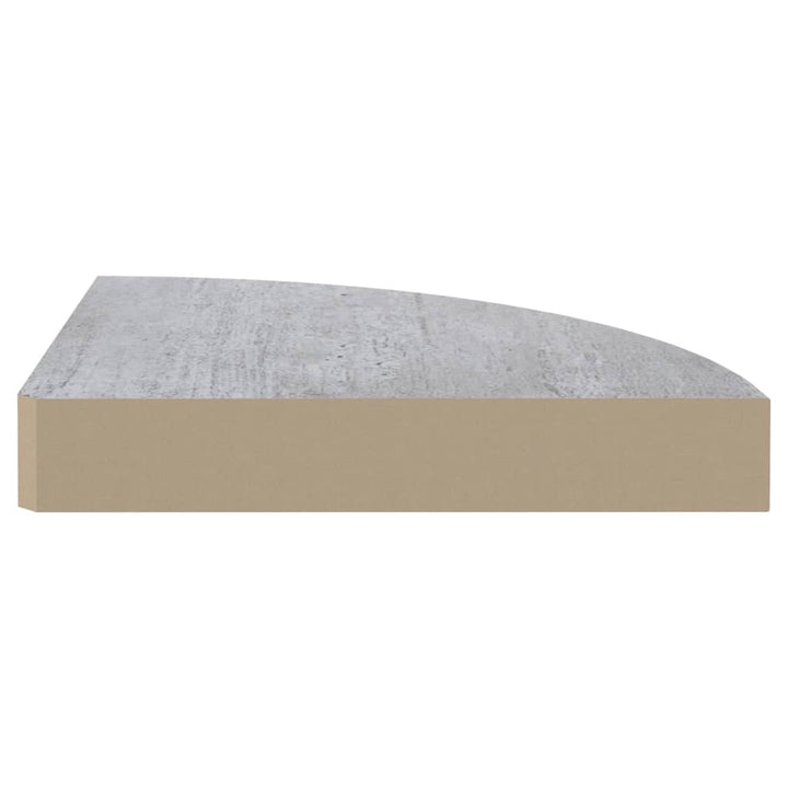 Hoekwandschap 25x25x3,8 cm MDF betongrijs