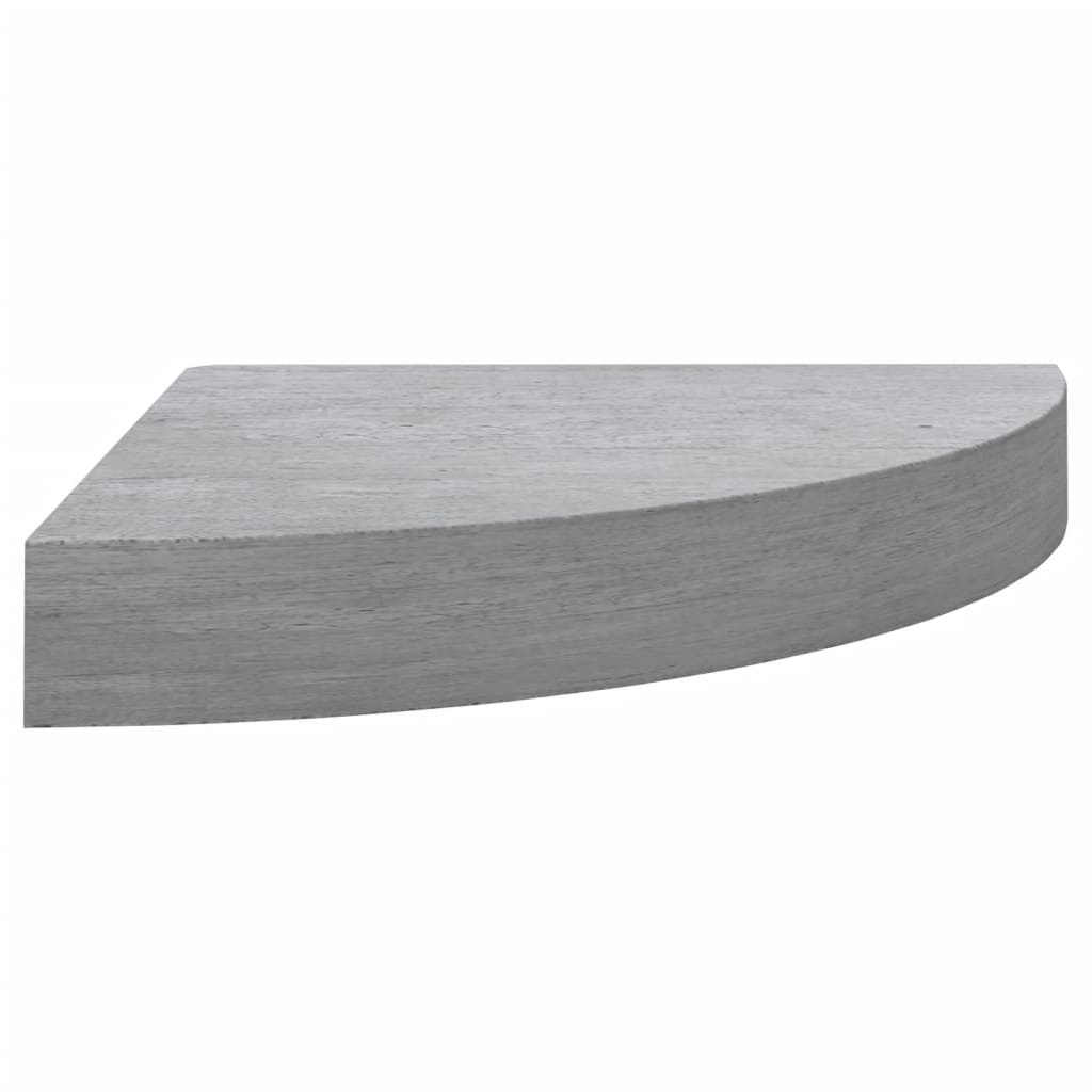 Hoekwandschappen 2 st 25x25x3,8 cm MDF betongrijs