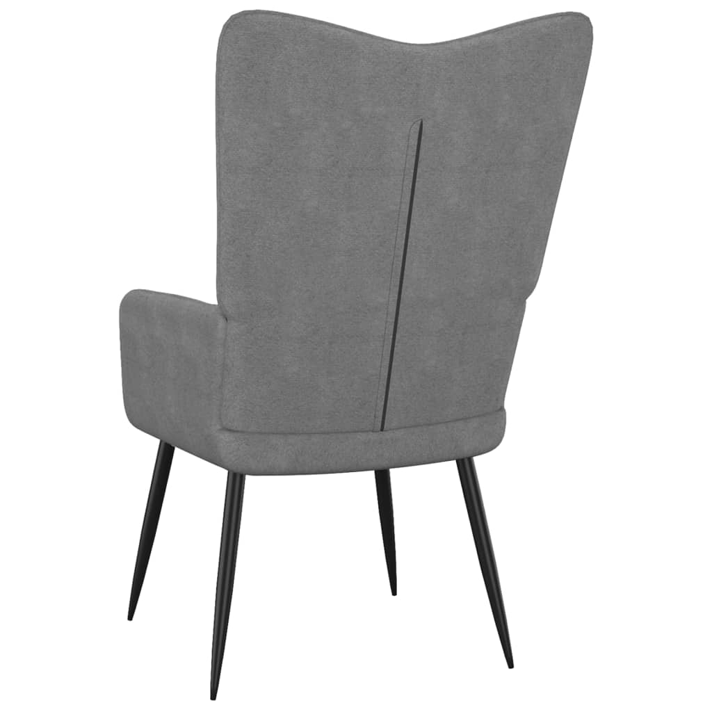 Relaxstoel 62x68,5x96 cm stof donkergrijs