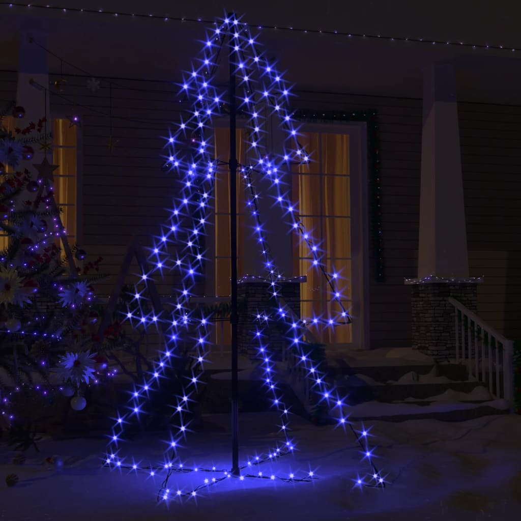 Kegelkerstboom 200 LED's binnen en buiten 98x150 cm