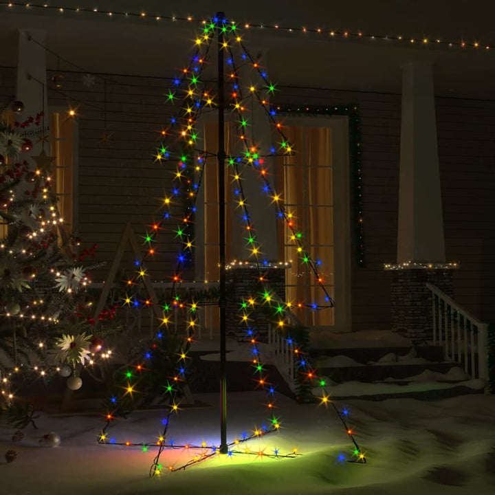 Kegelkerstboom 200 LED's binnen en buiten 98x150 cm