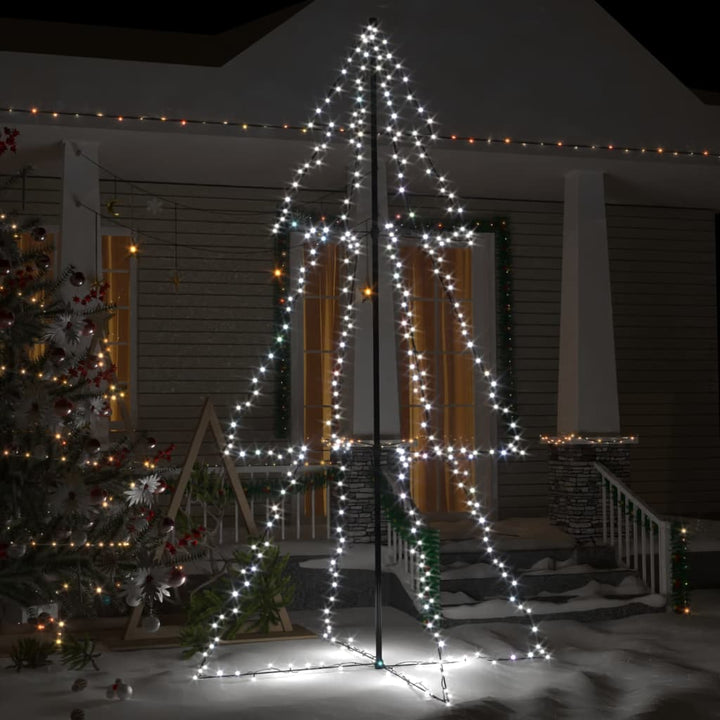 Kegelkerstboom 300 LED's binnen en buiten 120x220 cm