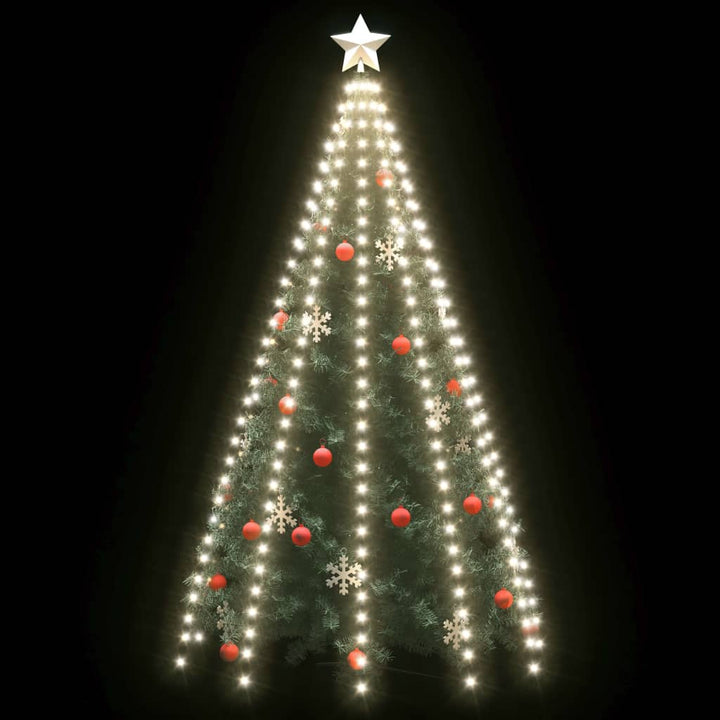 Kerstboomverlichting met 250 LED's koudwit net 250 cm
