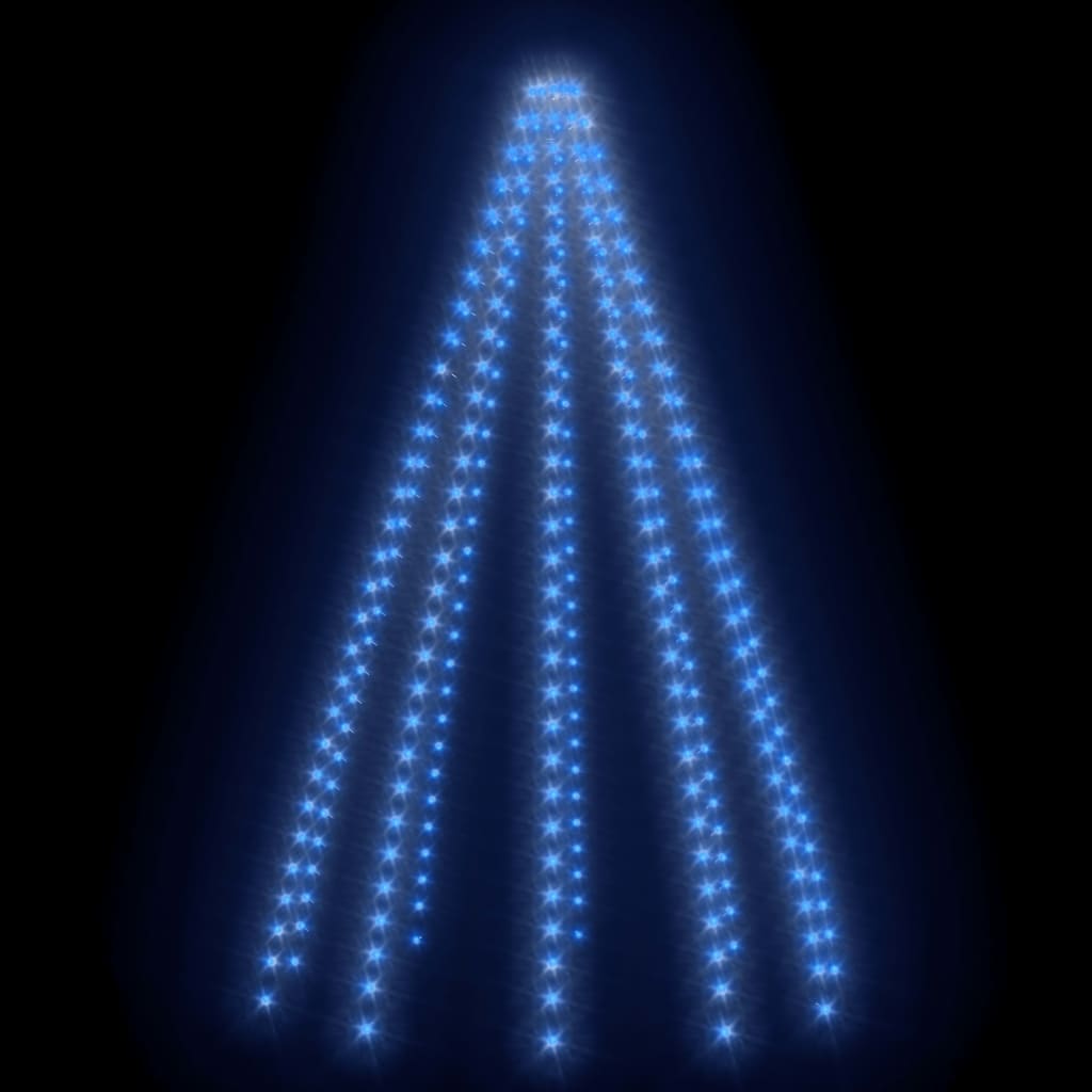 Kerstboomverlichting met 250 LED's blauw net 250 cm