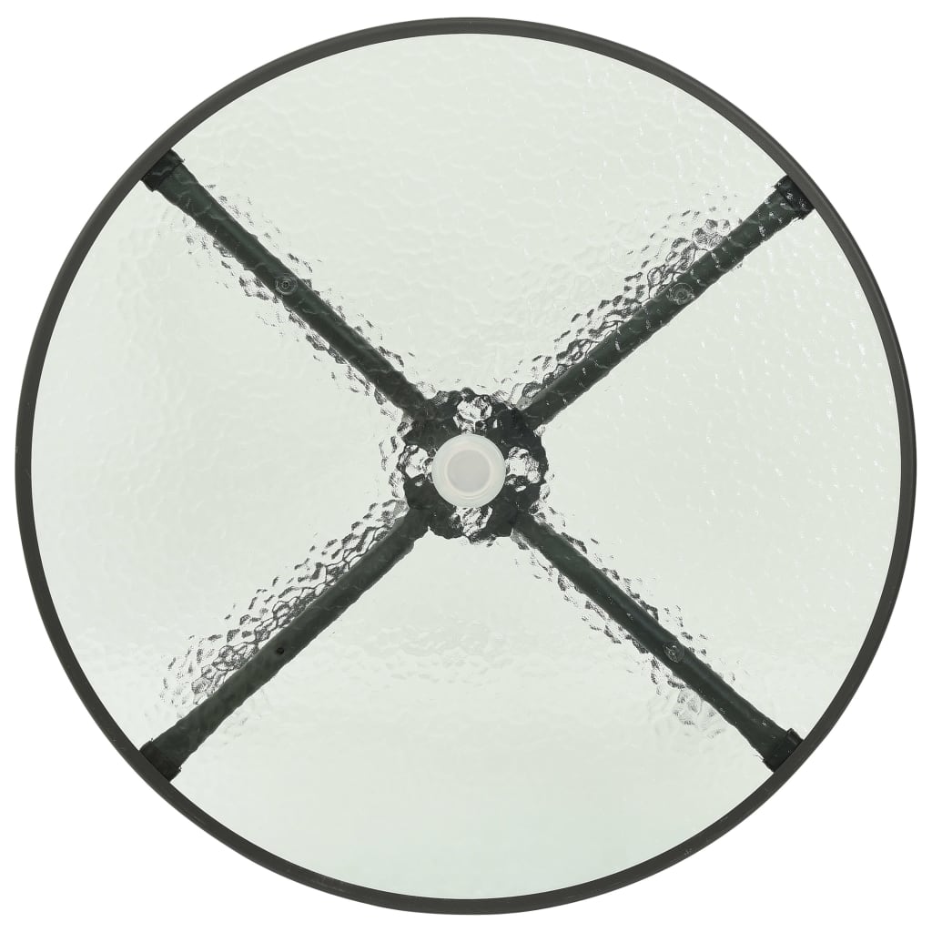 vidaXL 5-delige Tuinset staal antracietkleurig