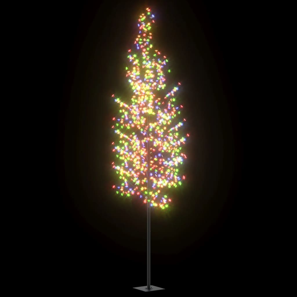 Kerstboom met 1200 LED's meerkleurig licht kersenbloesem 400 cm