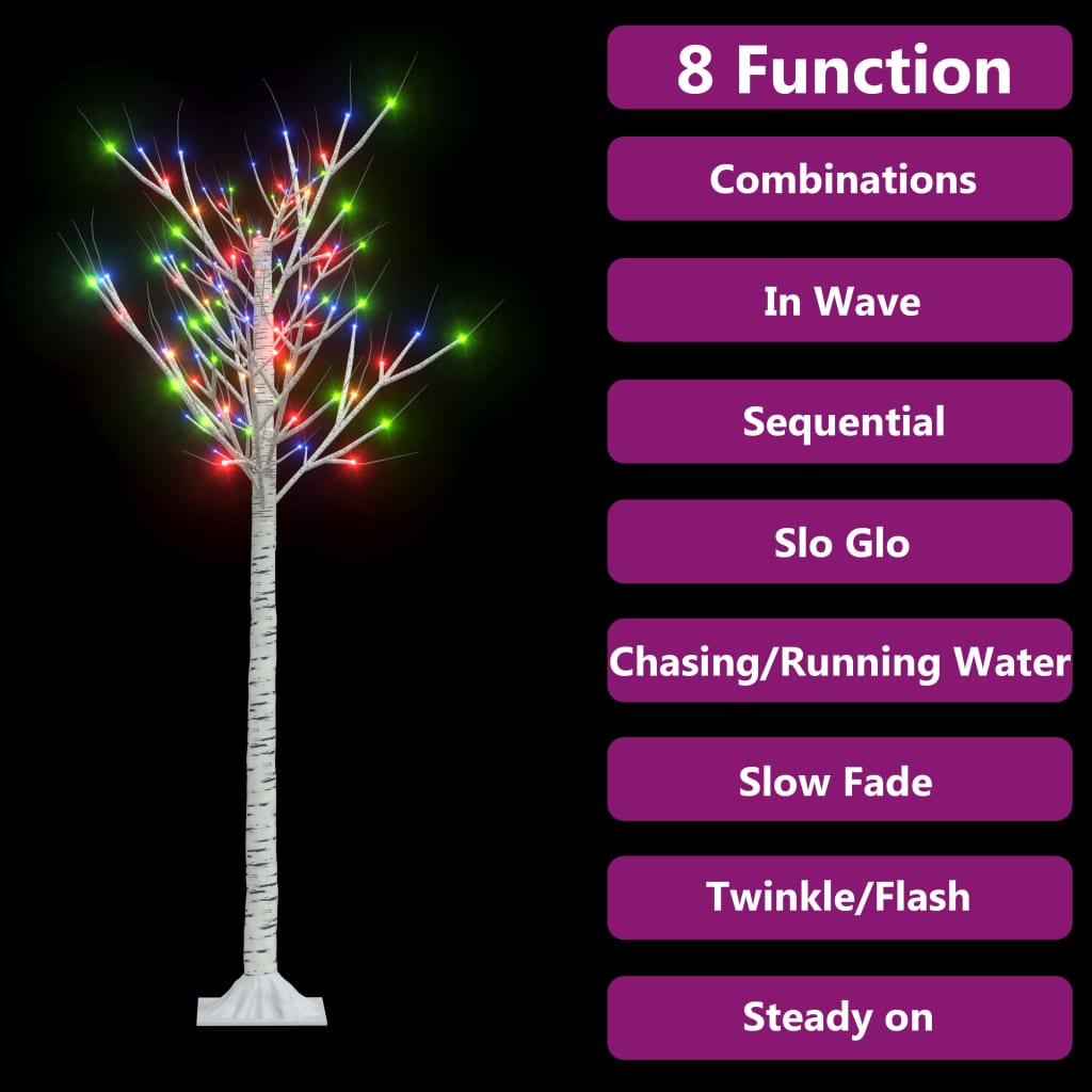 Kerstboom wilg met 140 LED's binnen en buiten 1,5 m meerkleurig