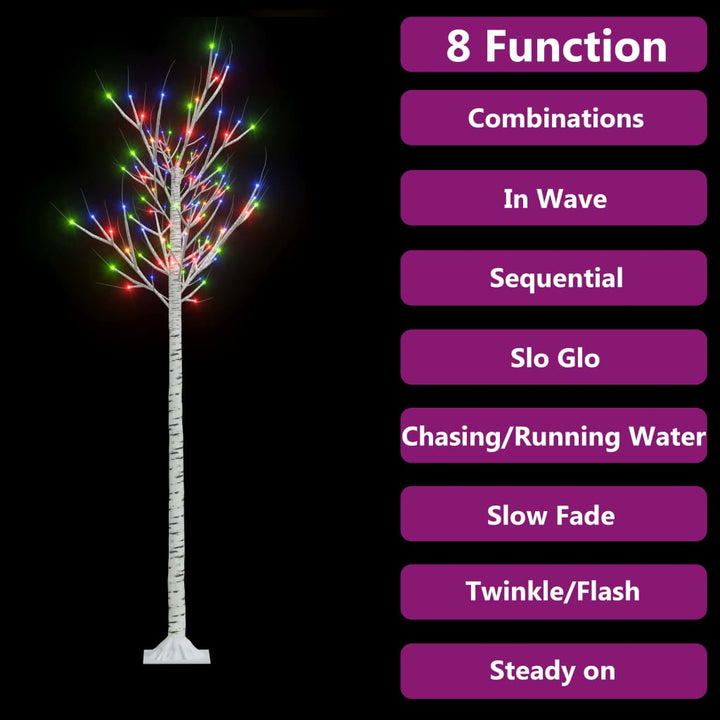 Kerstboom wilg met 180 LED's binnen en buiten 1,8 m meerkleurig