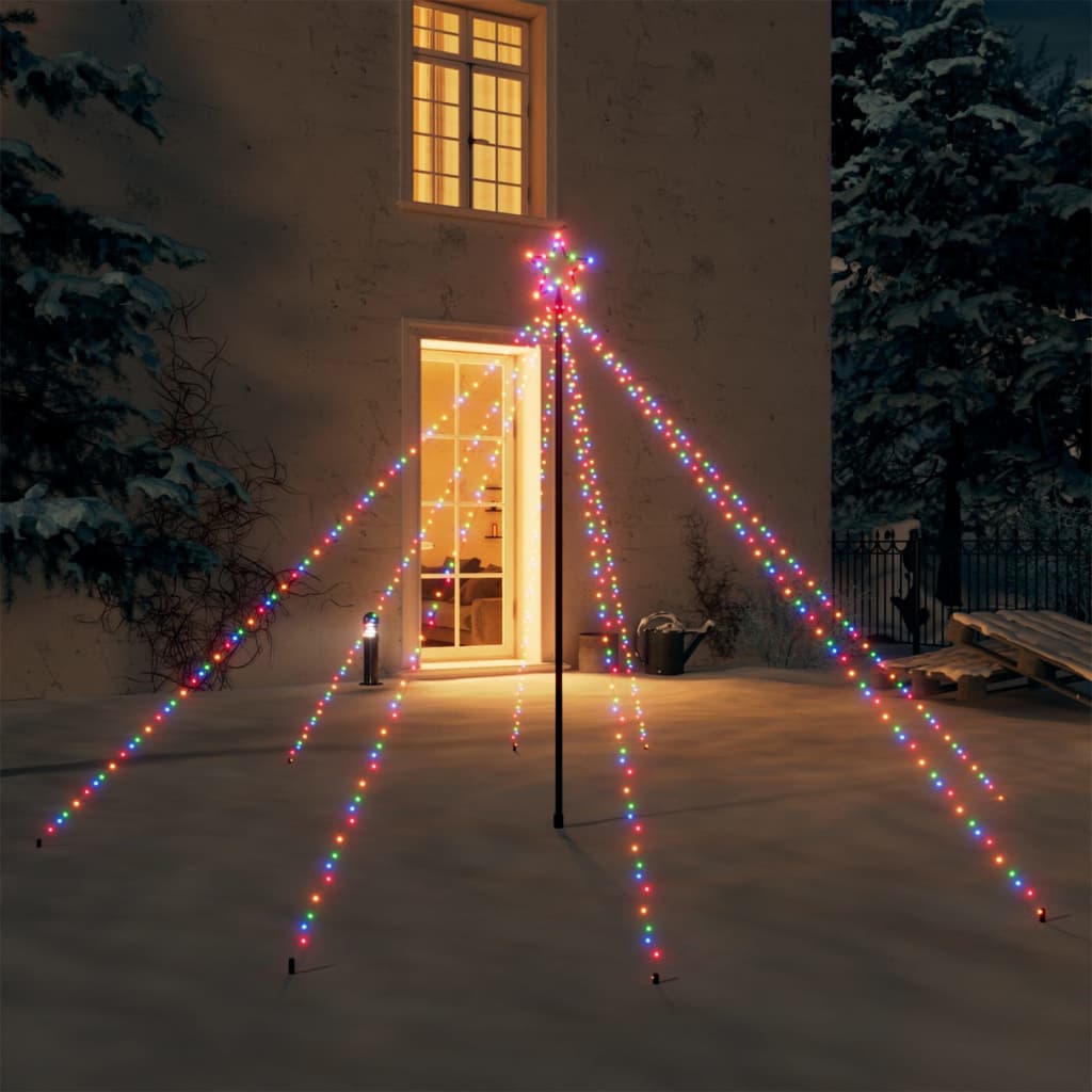 Kerstboomverlichting 400 LED's binnen/buiten 2,5 m meerkleurig